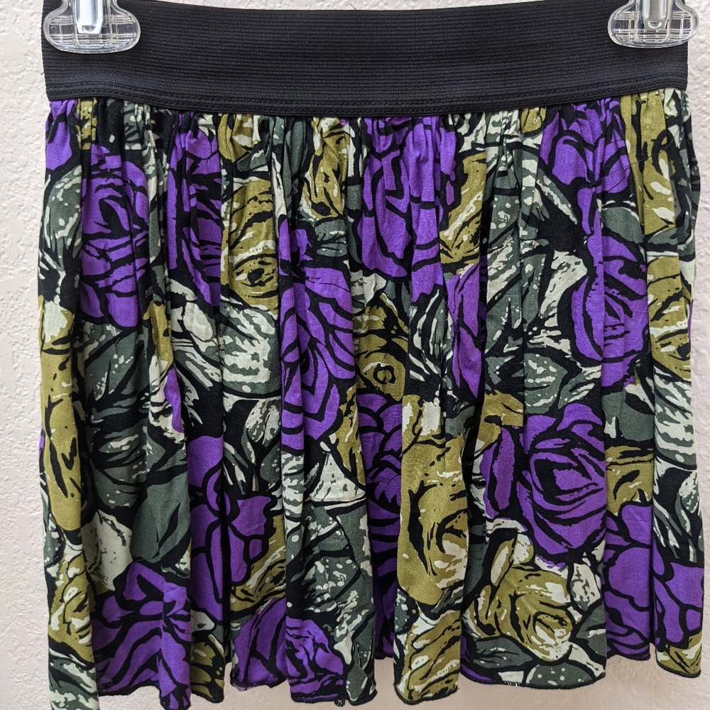 Floral Mini Skirt